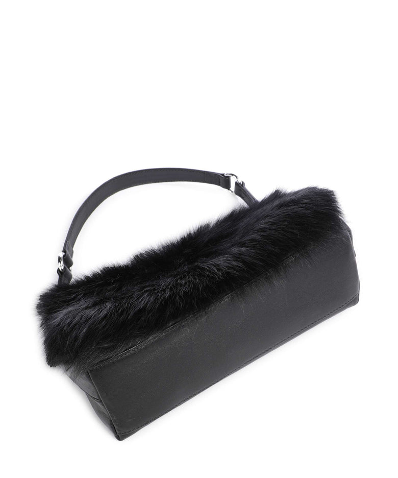 Abro Shearling Mila Shoulder bag black/nickel