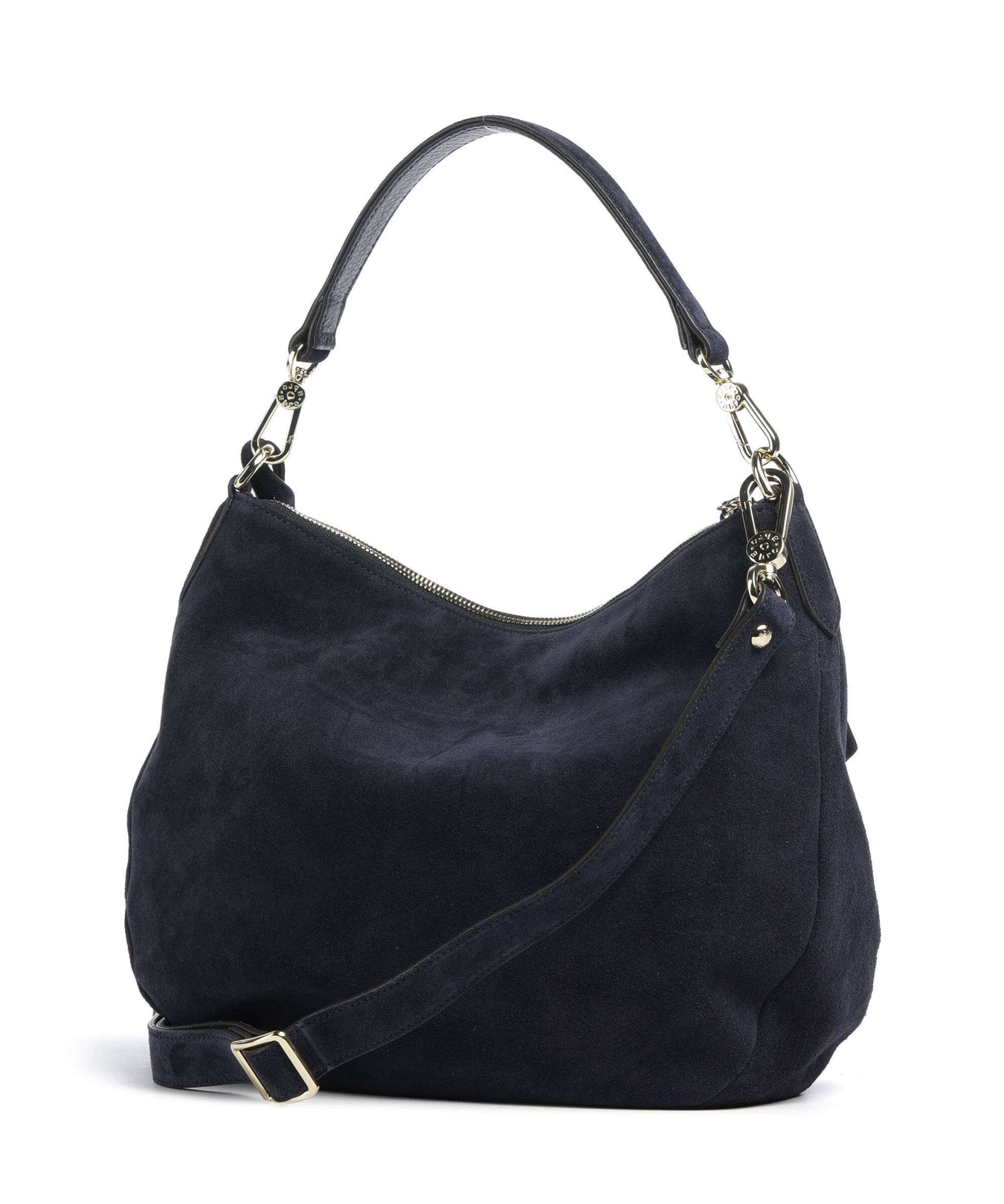 Abro Suede Juna Small Hobo bag navy