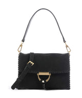 Abro Suede Temi Stitch Axelremsväska black/gold