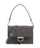 Abro Suede Temi Stitch Axelremsväska grey