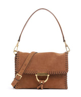Abro Suede Temi Stitch Axelremsväska cuoio