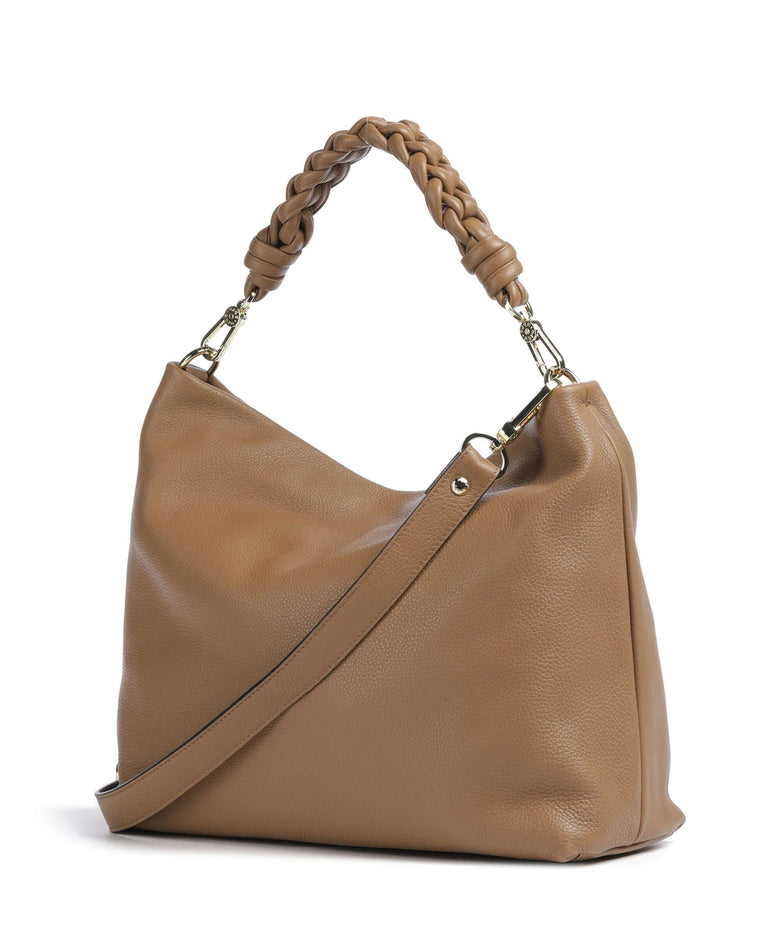 Abro Dalia Soley Hobo bag caramel/cognac