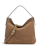 Abro Suede Carina Hobo väska camel