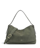 Abro Suede Carina Hobo väska oliv