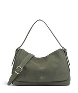 Abro Suede Carina Hobo väska oliv