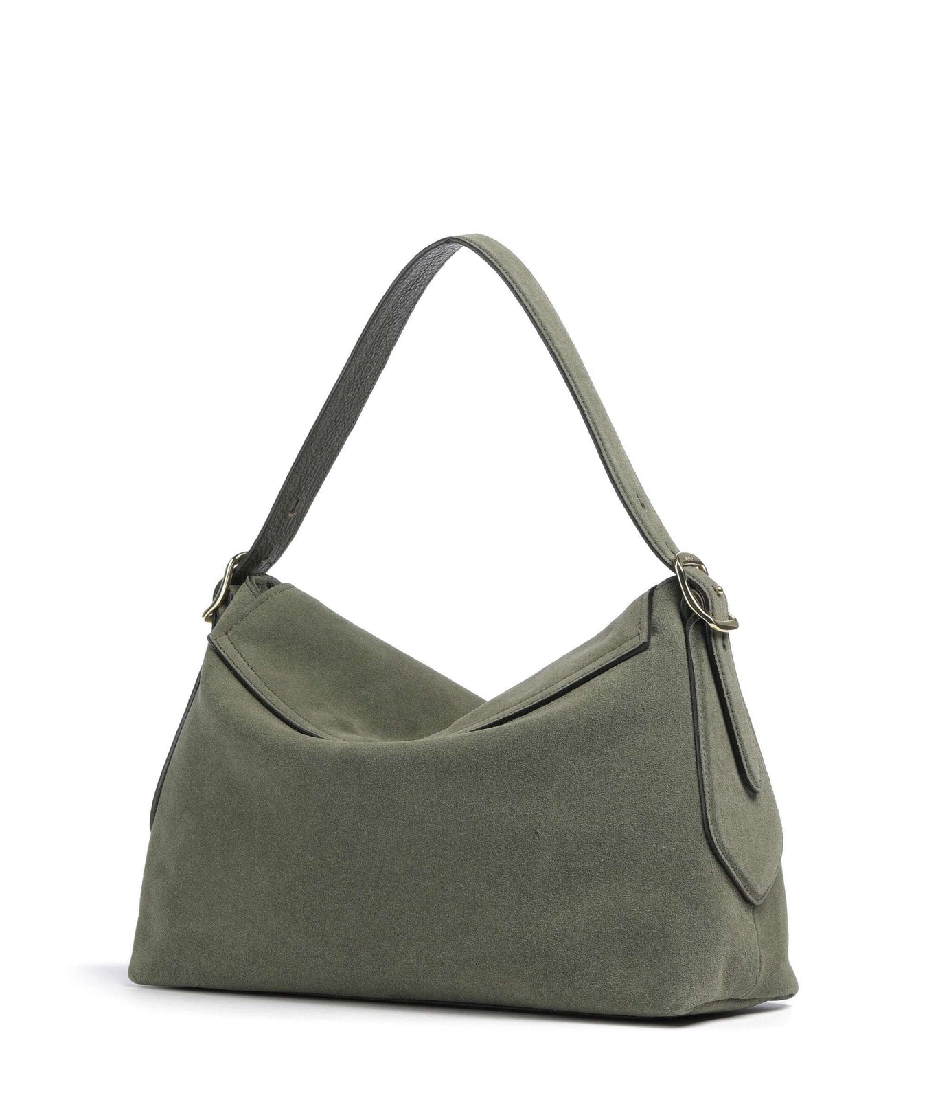Abro Suede Carina Hobo bag oliv