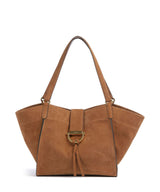 Abro Suede Temi Shoppingväska cuoio