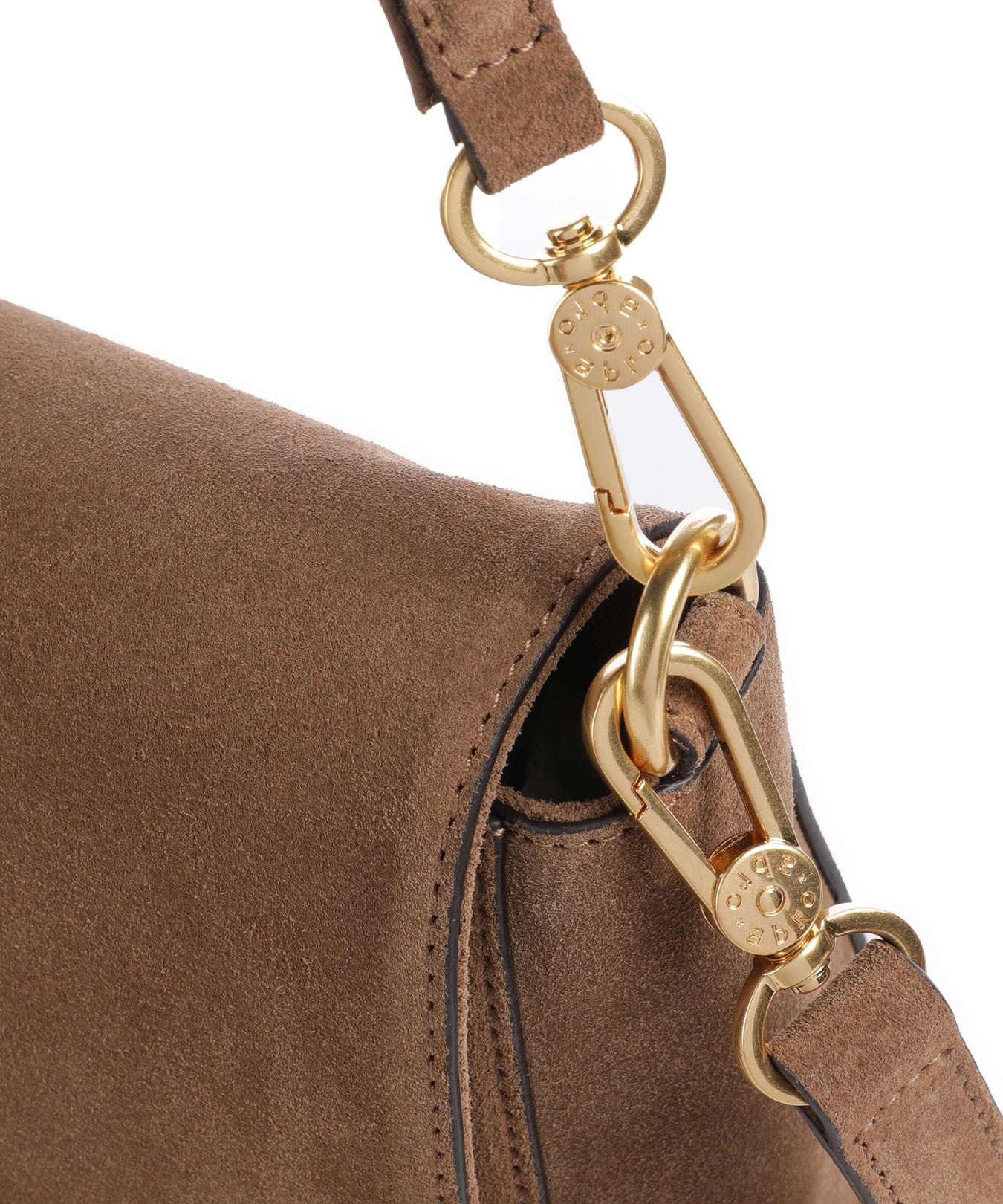 Abro Suede Temi Shoulder bag camel