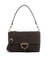 Abro Suede Temi Axelremsväska dark brown