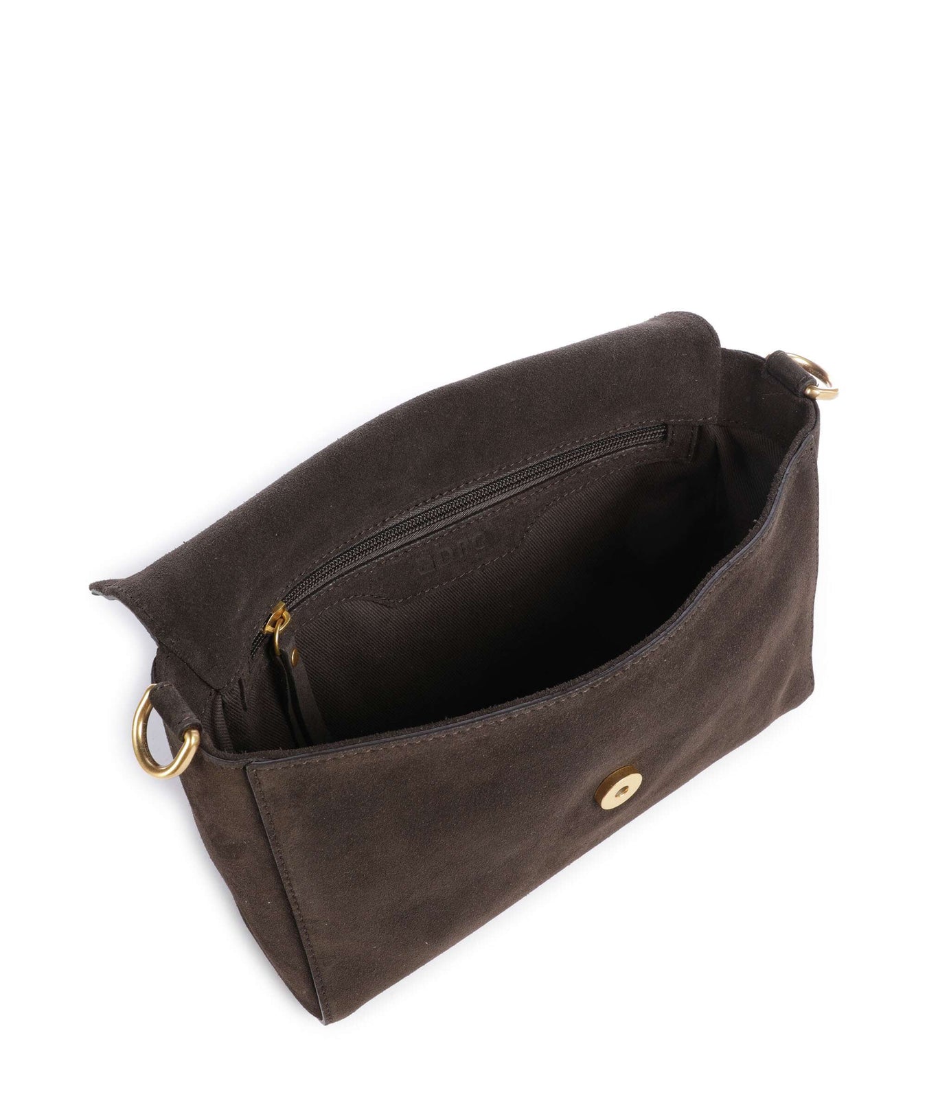 Abro Suede Temi Shoulder bag dark brown