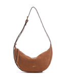 Abro Suede By My Side Small Axelremsväska cuoio