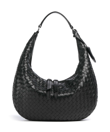 Abro Piuma Nana Small Hobo väska black/nickel