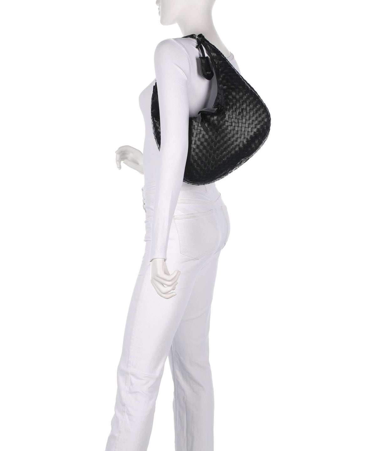 Abro Piuma Nana Small Hobo bag black/nickel