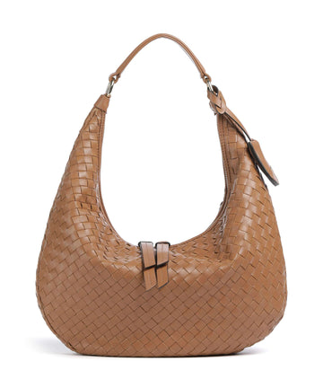 Abro Piuma Nana Small Hobo väska cuoio