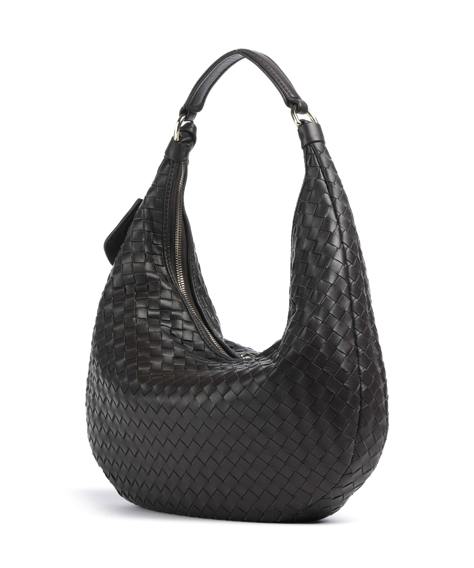 Abro Piuma Nana Small Hobo bag dark brown