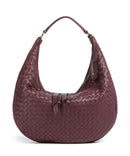 Abro Piuma Nana Small Hobo väska bordeaux