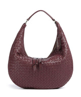 Abro Piuma Nana Small Hobo väska bordeaux