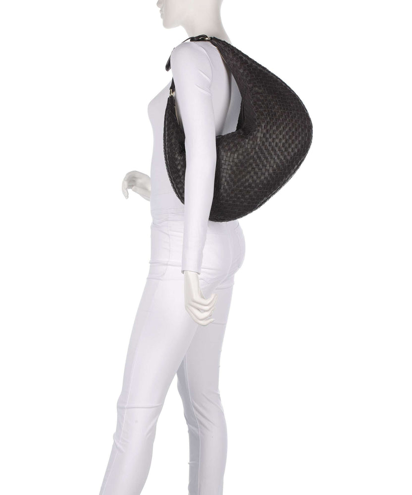 Abro Piuma Nana Hobo bag dark brown