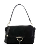 Abro Shearling Temi Axelremsväska black/gold