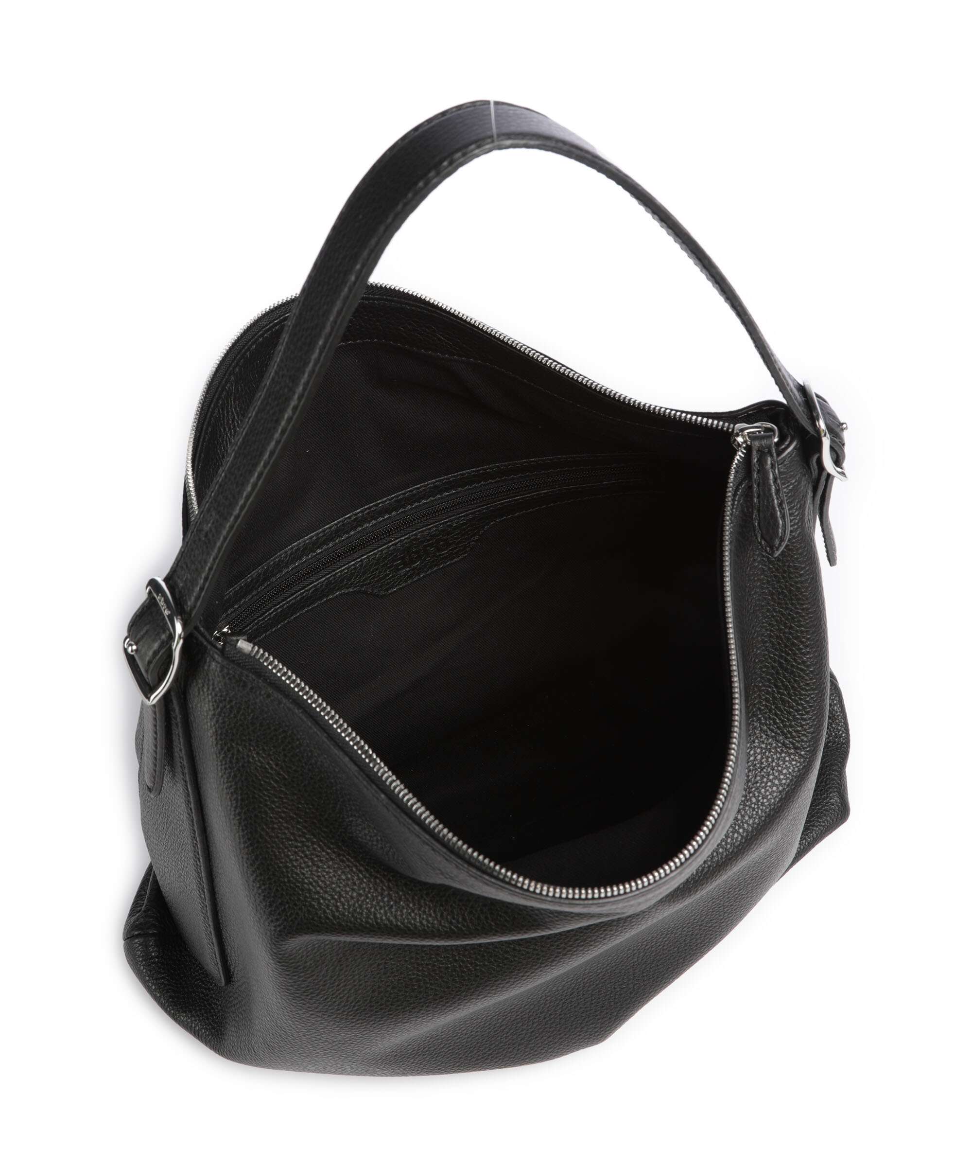 Abro Agave Carina Hobo bag black/silver