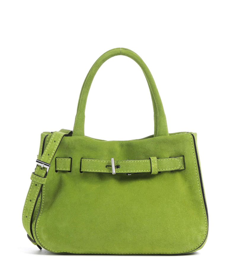 Abro Suede Jill Handbag lime