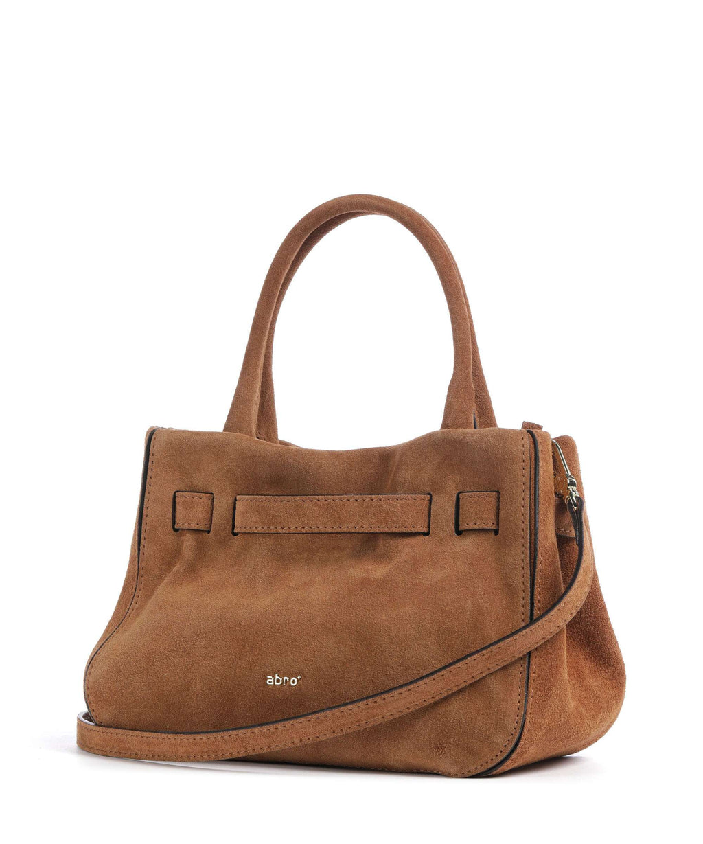 Abro Suede Jill Handbag cuoio