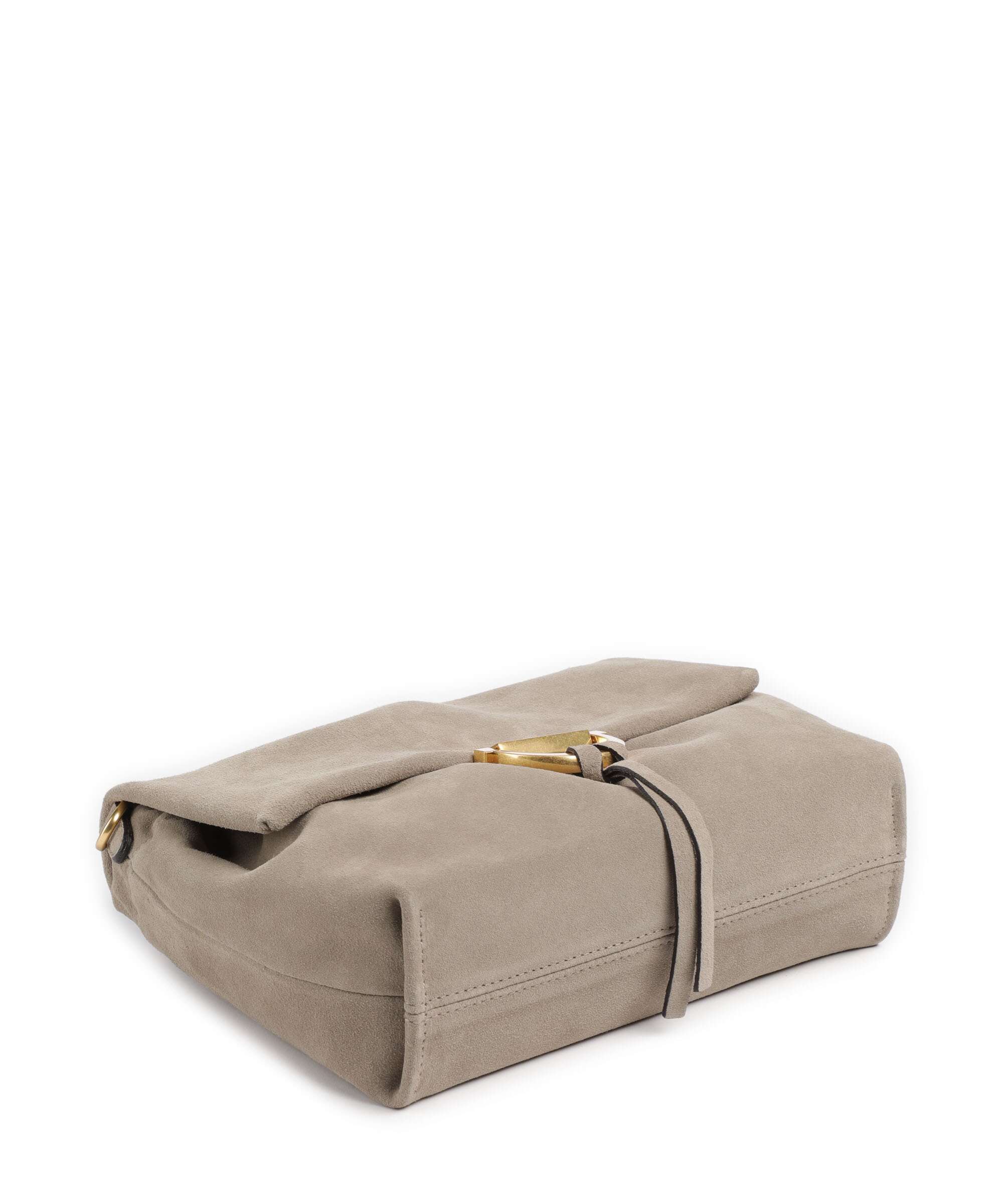Abro Suede Temi Medium Shoulder bag siena