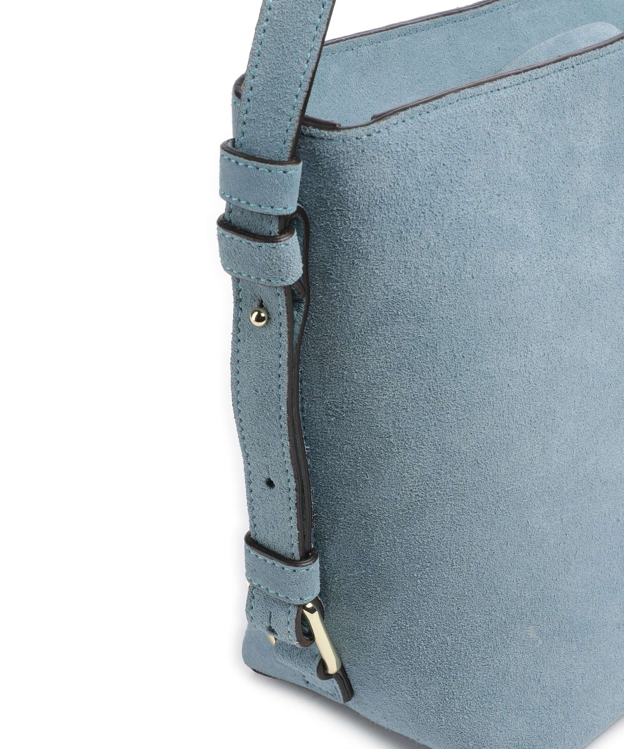 Abro Suede Cosmo Crossbody bag sapphire
