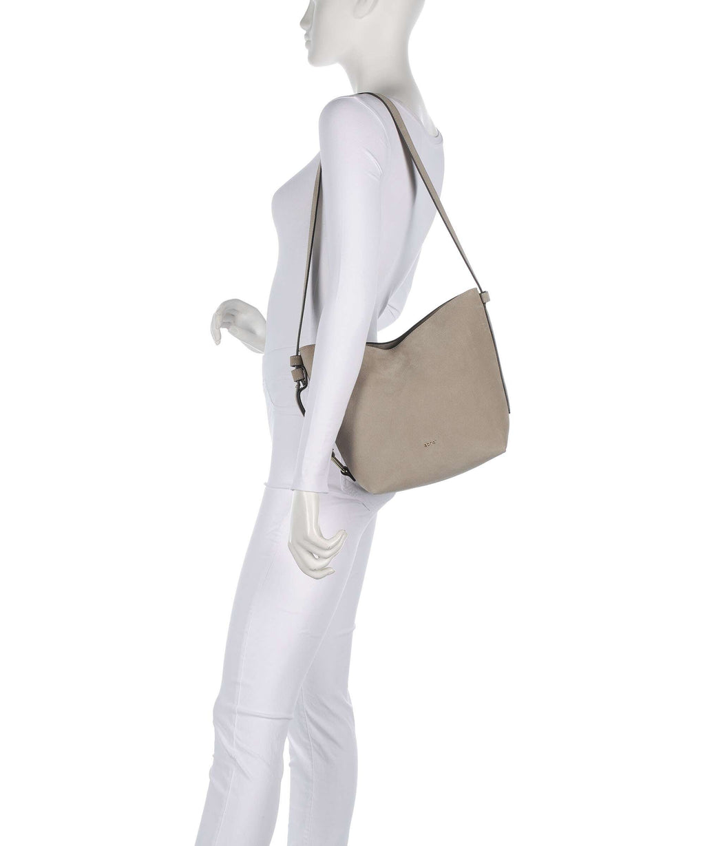 Abro Suede Cosmo Hobo bag siena