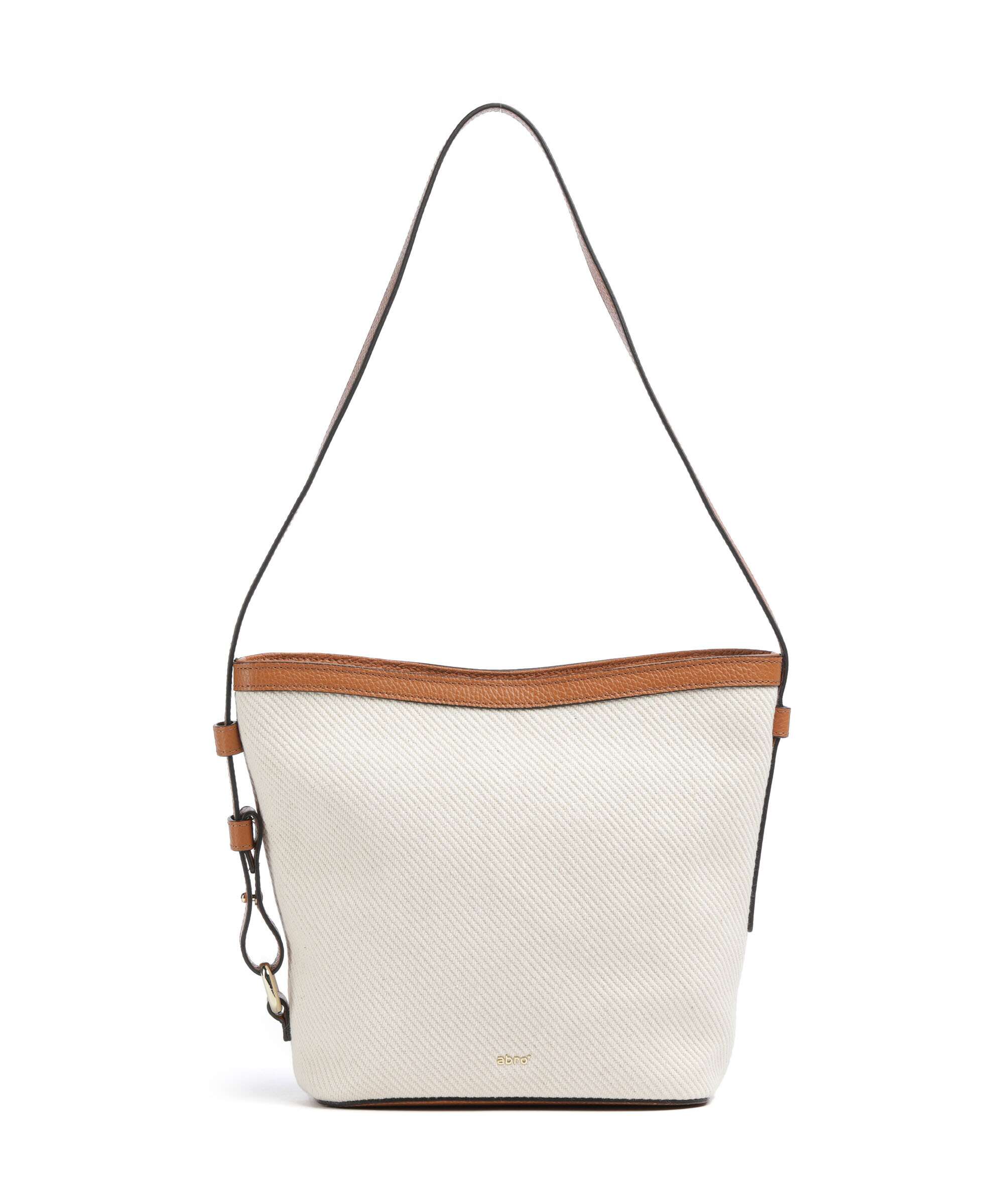 Abro Super Drill Cosmo Crossbody bag ivory/cuoio