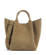 Abro Suede Essential Small Handväskor mud