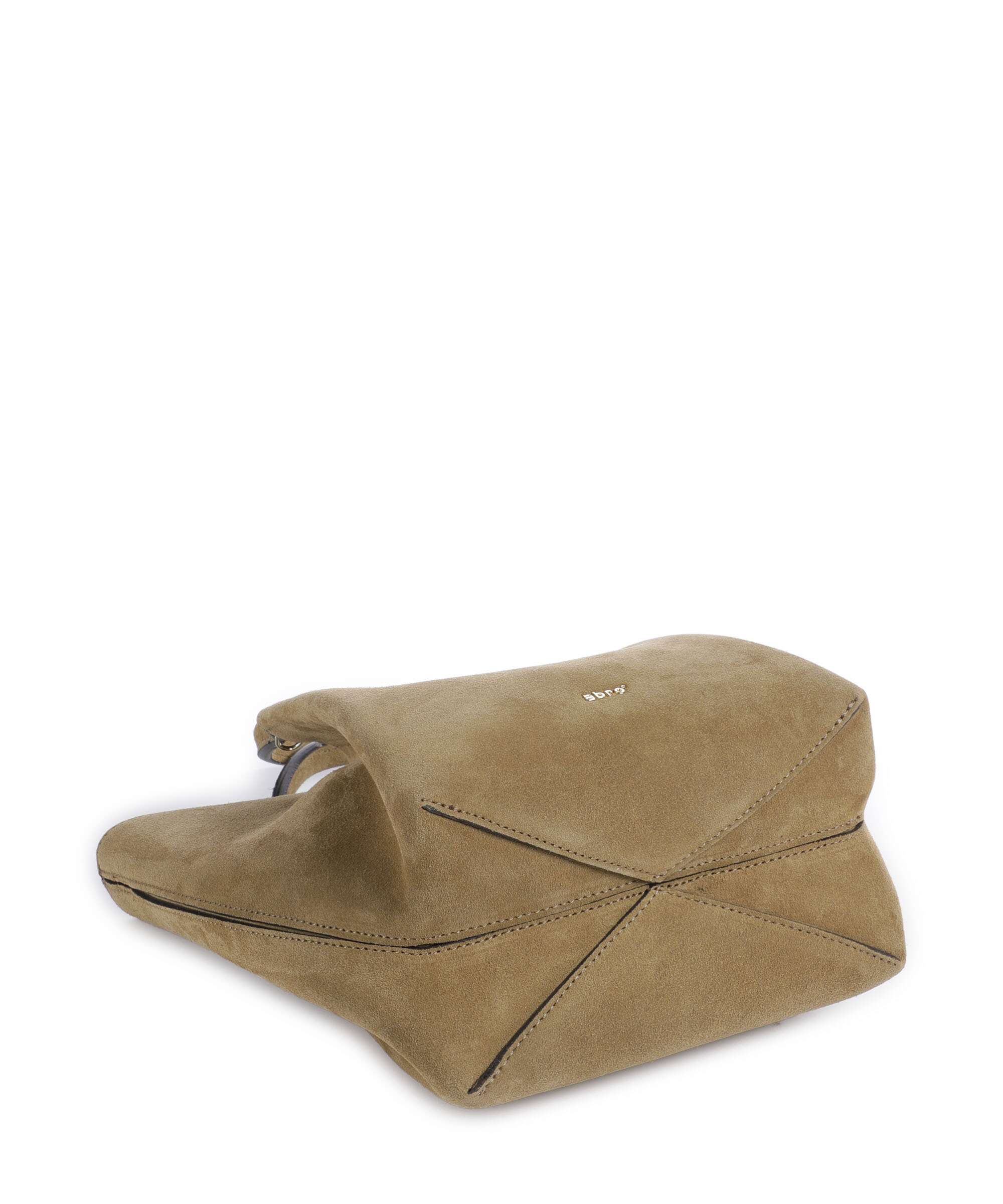 Abro Suede Essential Small Handbag mud