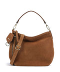 Abro Suede Juna Small Hobo bag cuoio