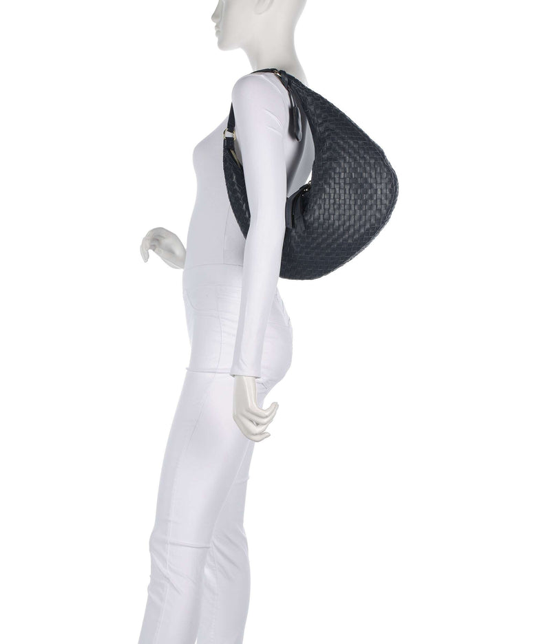 Abro Piuma Nana Small Hobo bag navy