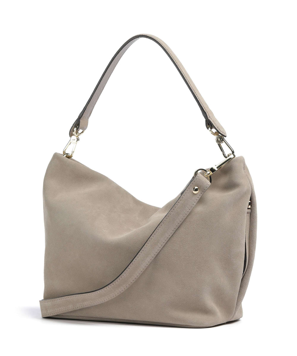 Abro Suede Ebony Hobo bag siena