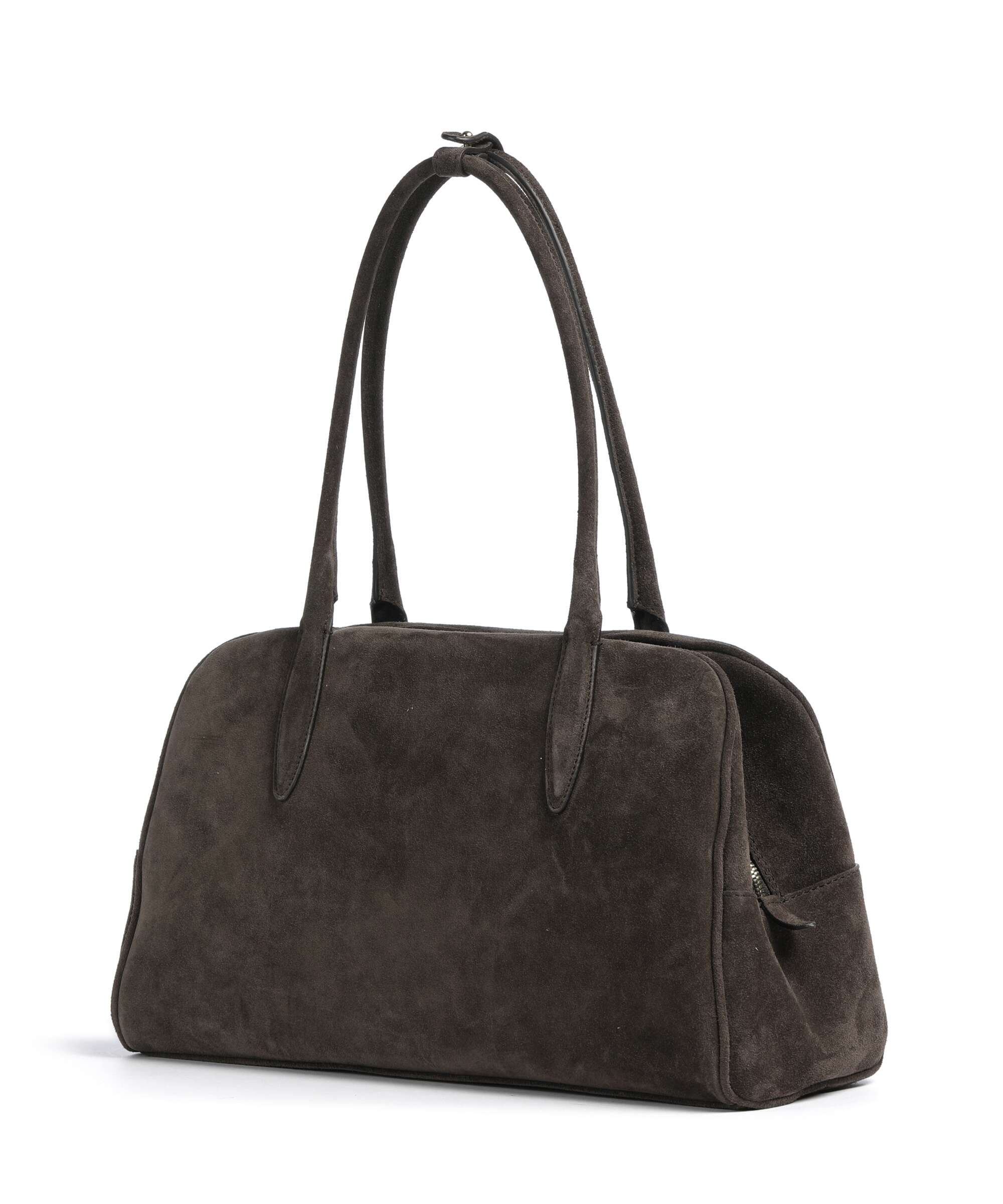 Abro Suede Amara Shoulder bag dark brown