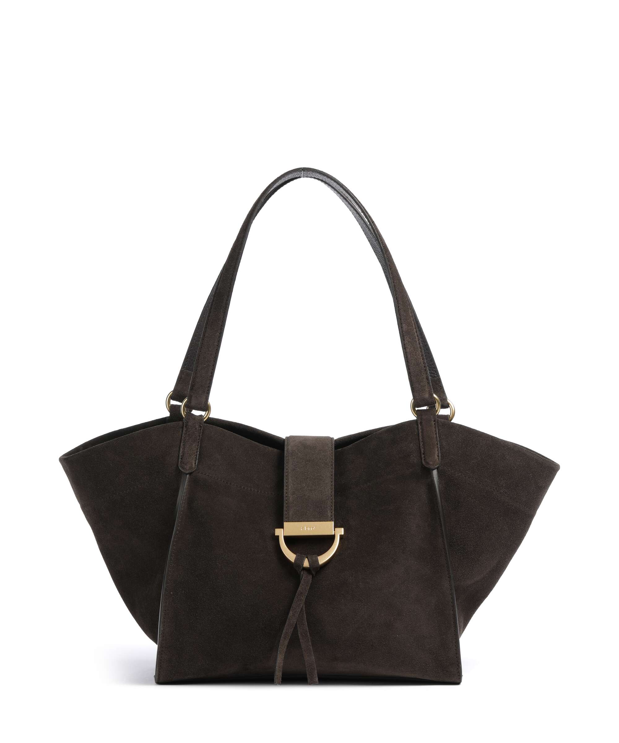 Abro Suede Temi Tote bag dark brown