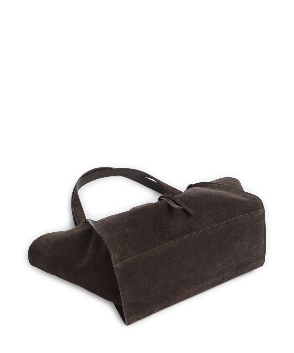 Abro Suede Temi Tote bag dark brown