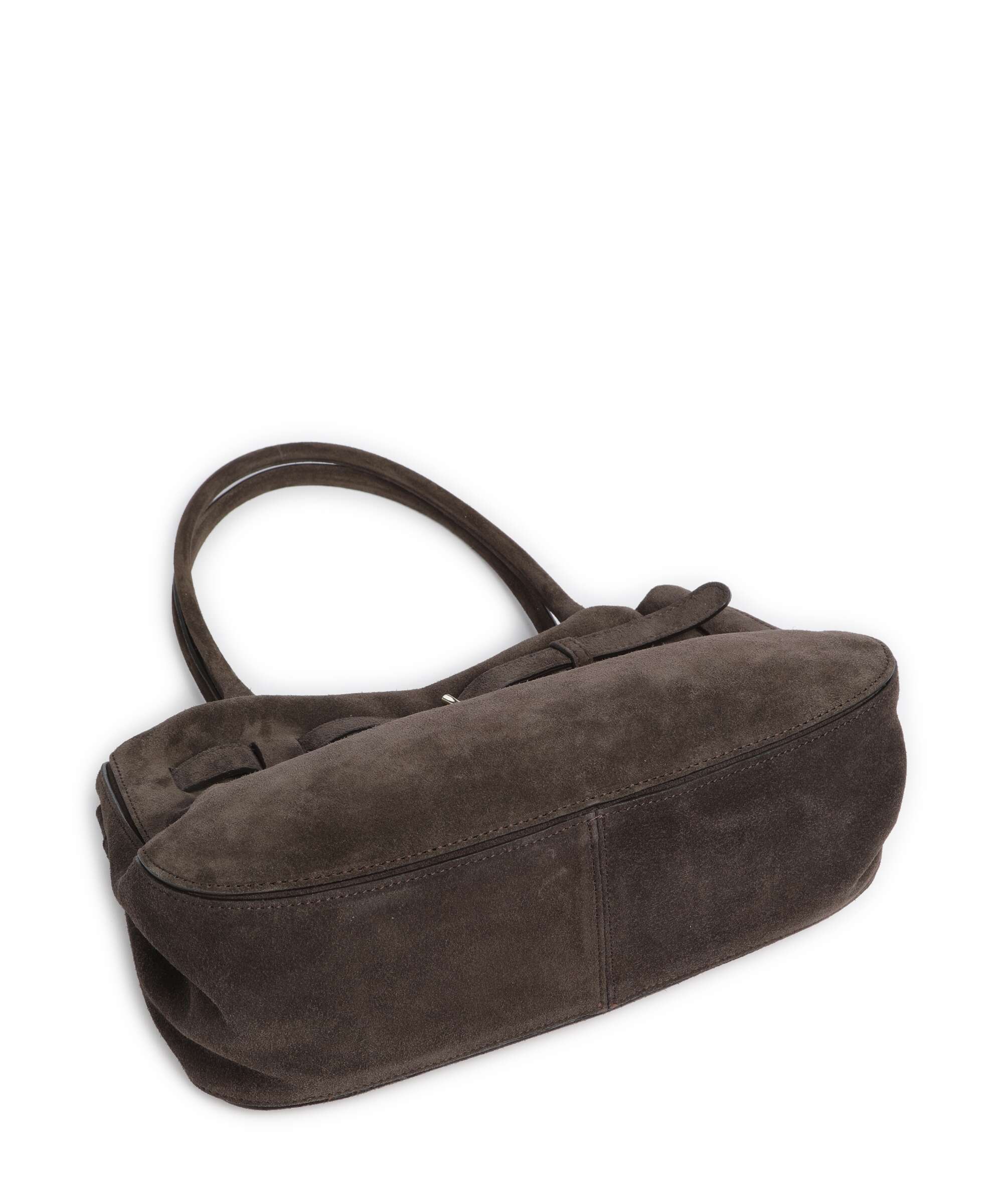 Abro Suede Jill Shoulder bag dark brown