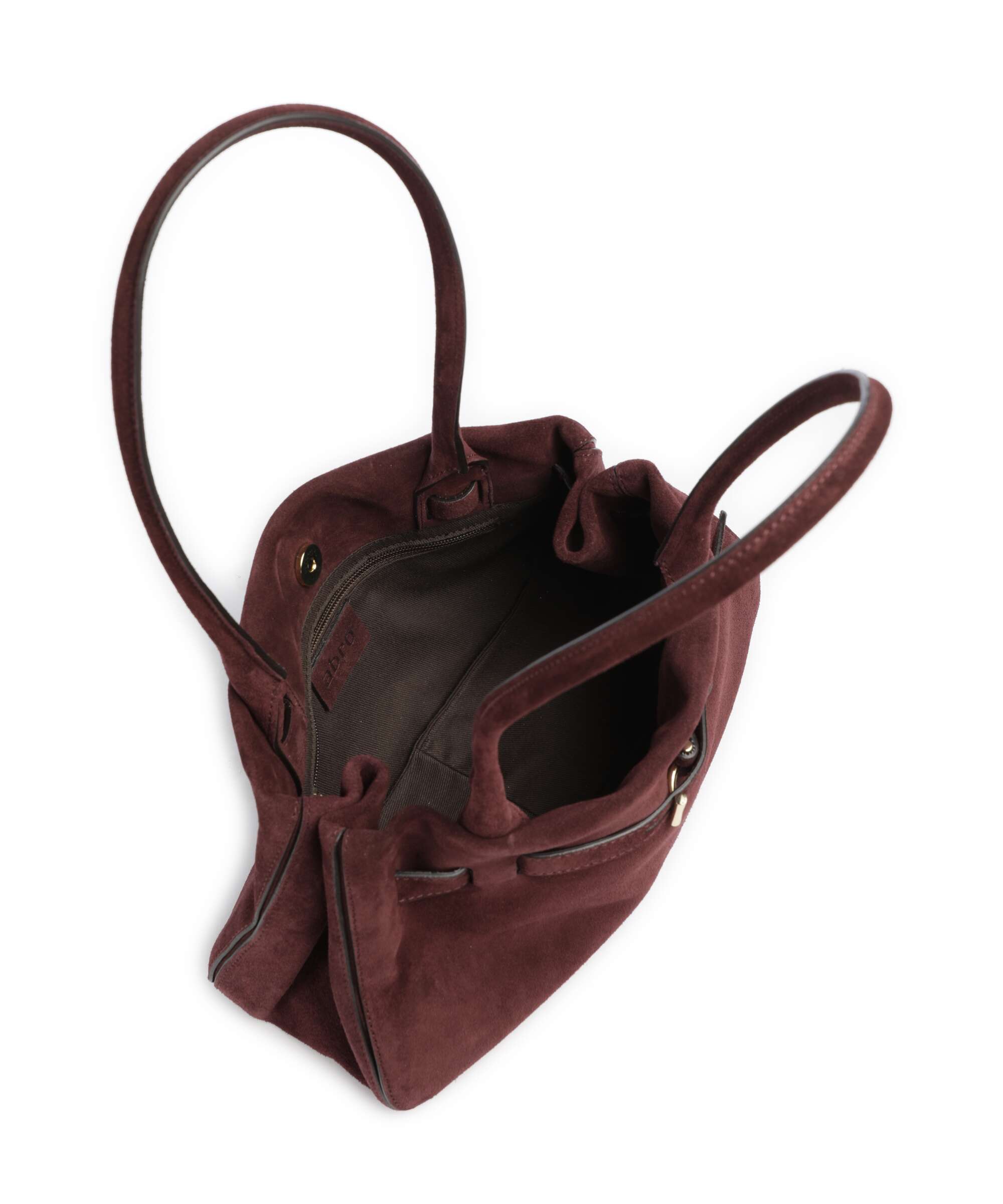 Abro Suede Jill Shoulder bag burgundy