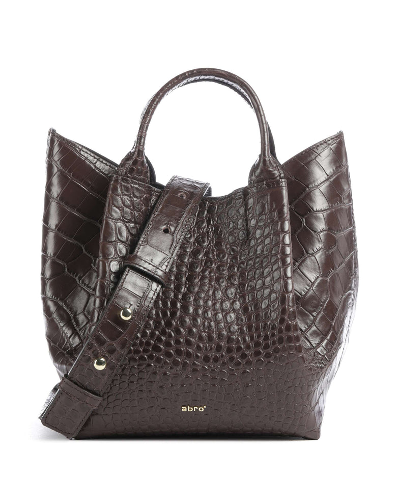 Abro Cocco Mondial Essential Small Handbag dark brown