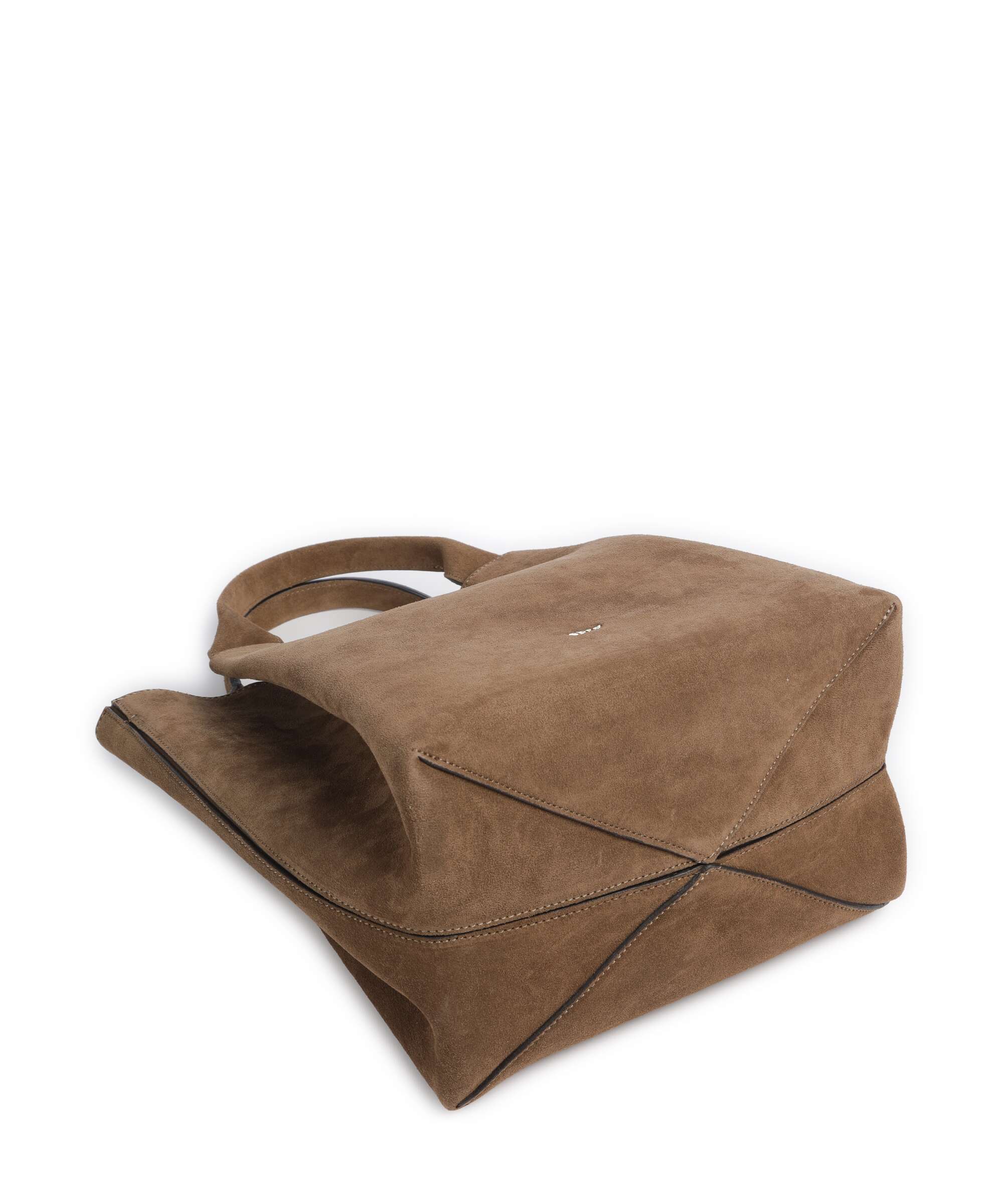 Abro Suede Essential Medium Handbag khaki