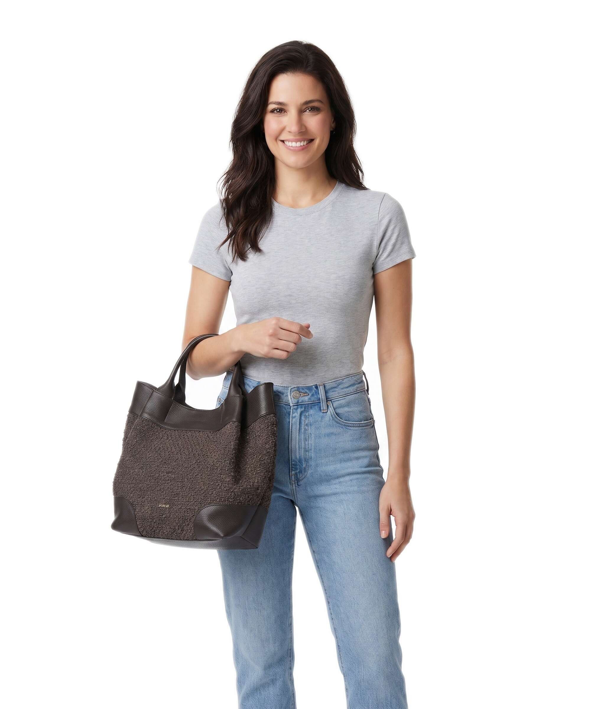 Abro Boucle´ Essential Medium Handbag dark brown