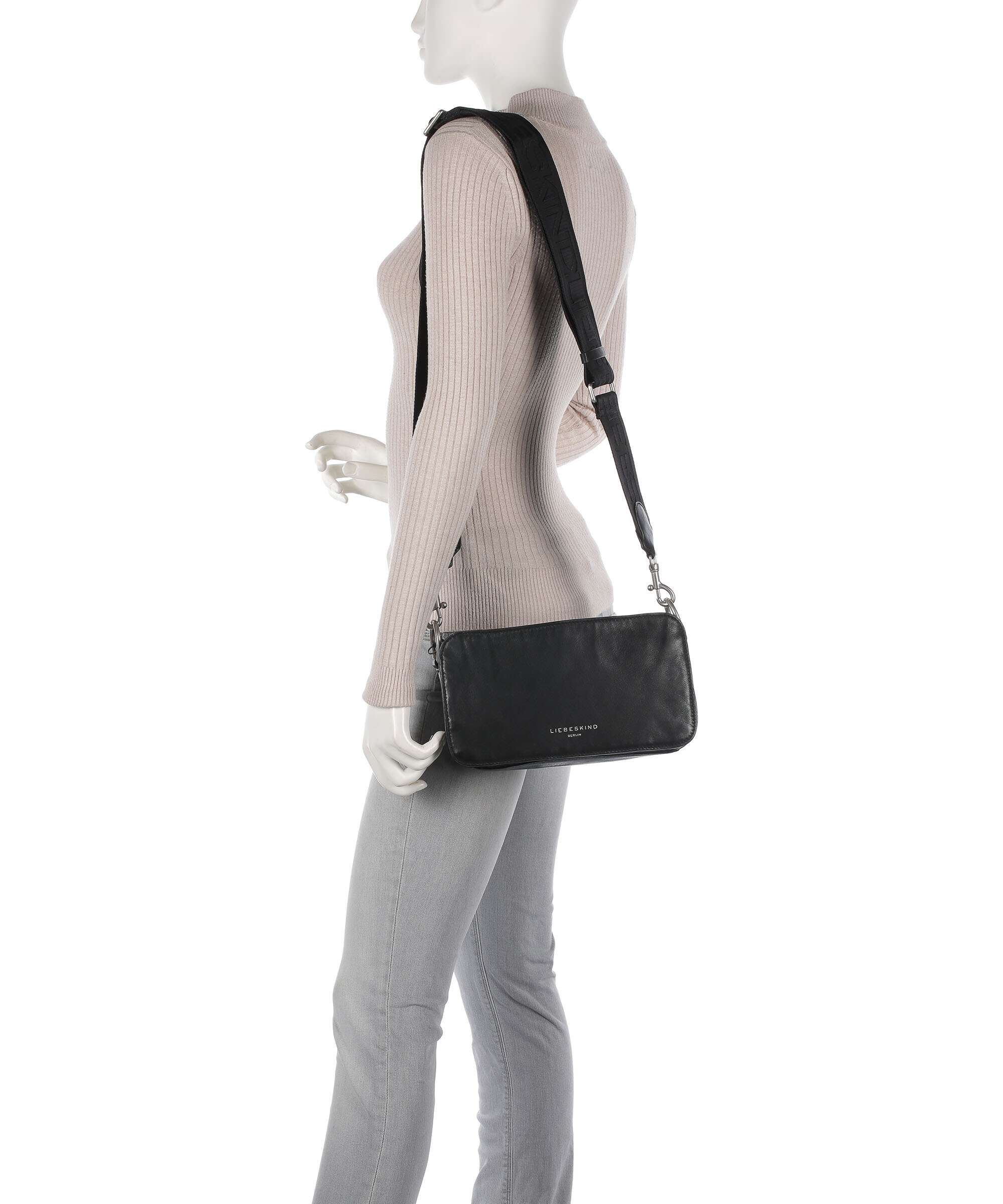 Liebeskind Clarice Sheep Natural Crossbody bag black