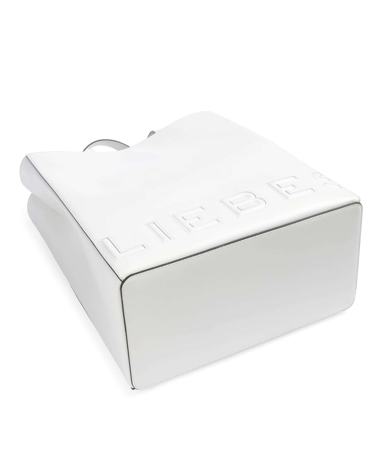 Liebeskind Paper Bag Logo Carter M Handbag offwhite