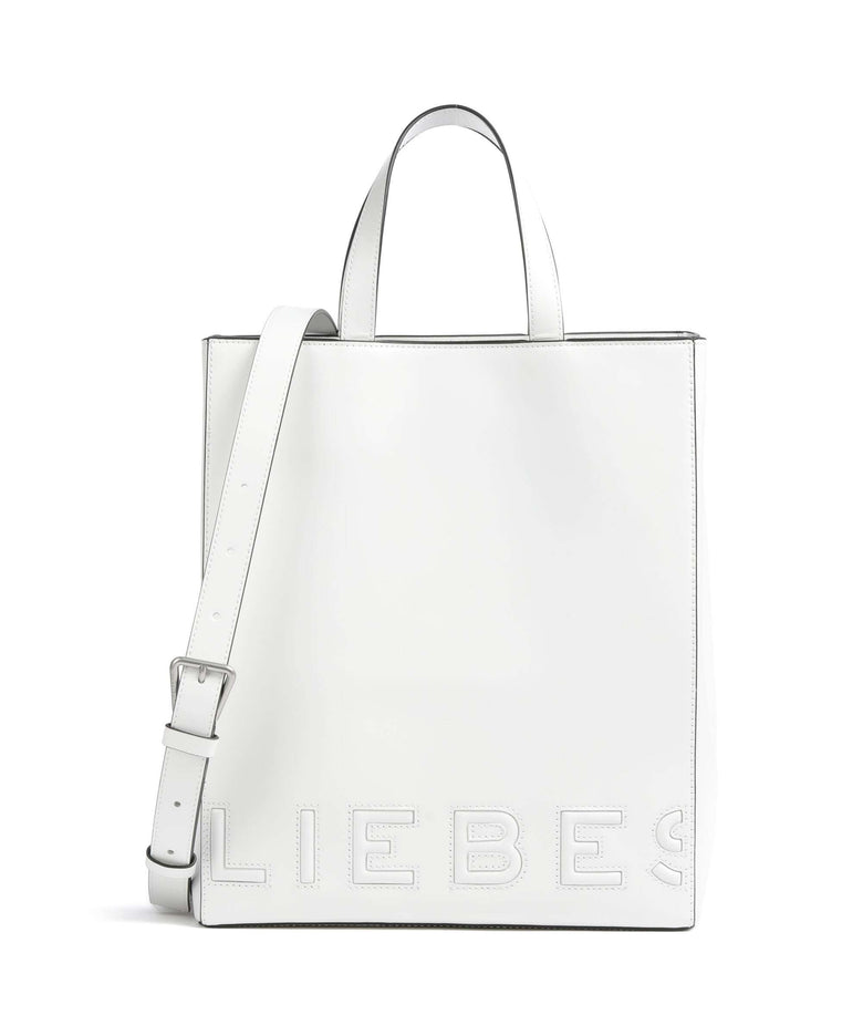 Liebeskind Paper Bag Logo Carter M Handbag offwhite