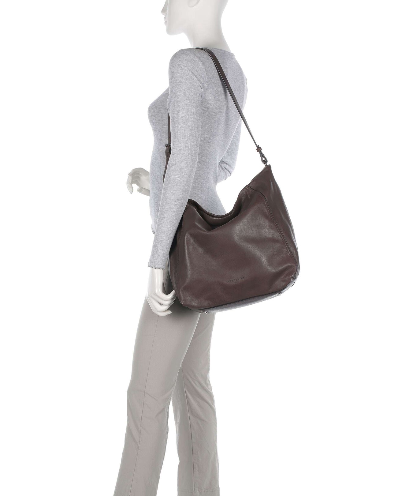 Liebeskind Chudy Sheep Natural L Hobo bag light truffel