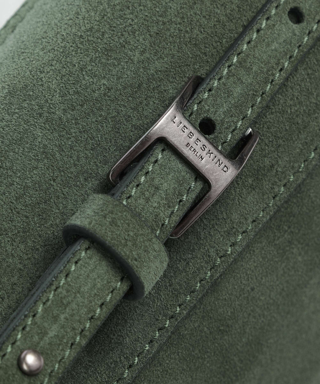 Liebeskind Lora Suede S Crossbody bag cypress green