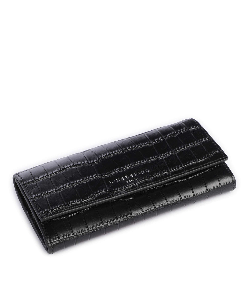 Liebeskind Lora Valentina Croco Wallet black