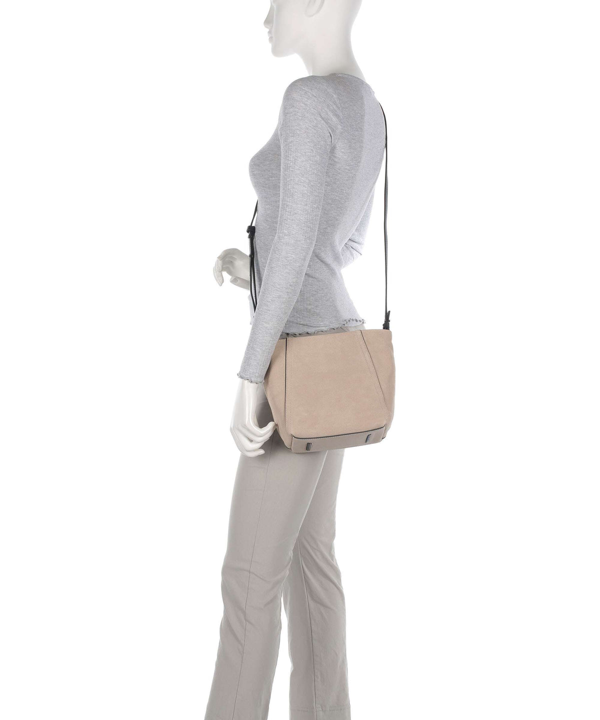 Liebeskind Chudy Suede S Crossbody bag stone